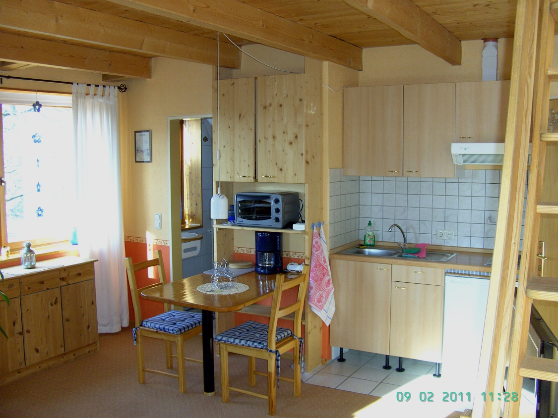 Living room with extra dining table